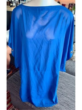 Michael Michael Kors Short-sleeve Royal Blue Sheath Dress, Sz M/L